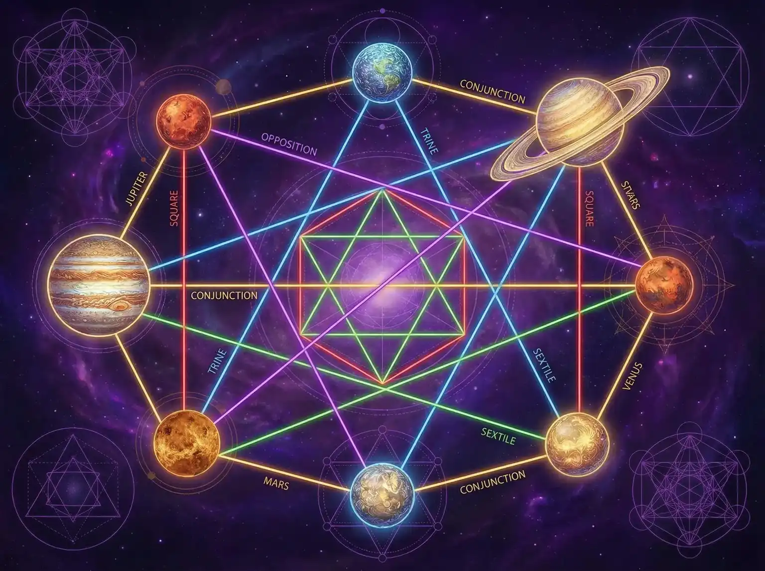 行星相位解读 - 中国VPSWINDOWS睡觉 | 占星学进阶